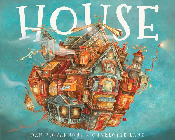 Cover page of the HOUSE book featuring the title and an image of a floating house